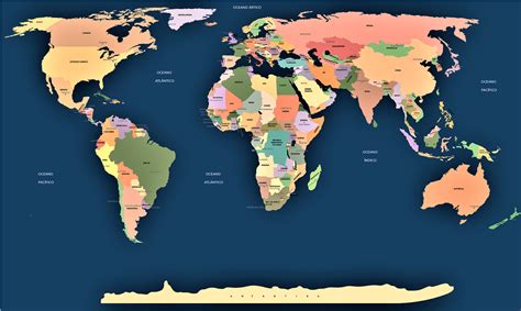 mapa mundo paises